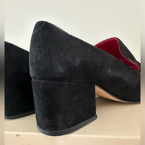 Dorateymur Black Suede Turbojet Loafer Block Heels. - Picture 12 of 12